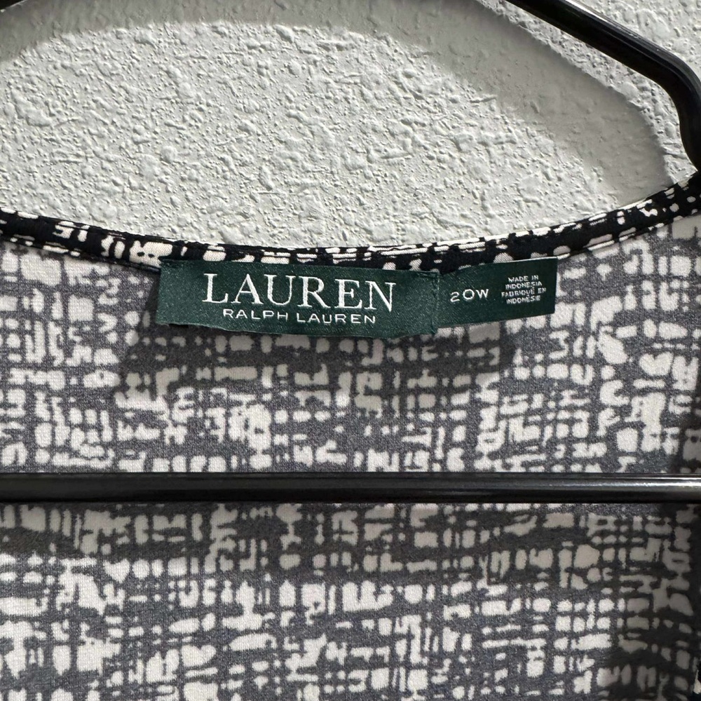 Ralph Lauren Black and White pattern dress size 20 plus size